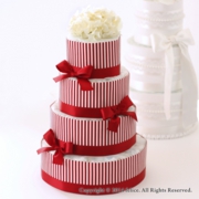 ４段ケーキジュリエッタ赤