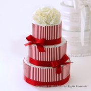 3段ケーキジュリエッタ赤