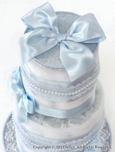 ２段ケーキベアトリスブルー